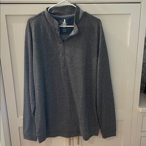 johnnie-O Charcoal Zip-Up Sweater